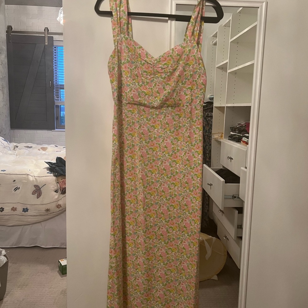 With jean Lou Lou dress